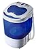 Produktbild Hyundai HY-301 Mini Waschmaschine mit Schleuder Waschautomat Camping Toploader bis 3KG (Blau/ Weiss)