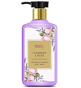 StBotanica Lavender & Rose Body Wash - With Shea & Vitamin E (Shower Gel), 250 ml