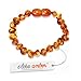Premium Amber Bracelet / Anklet - Size from 13 to 18 cm - Best Baltic Amber Quality on Amazon, 50 % Higher Value - 100 Days 100 % Satisfaction, Money-Back Guarantee! CGN.P-BRQ14.5