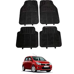 RONISH Rubber Car Floor Foot Mat for Celerio (Black)