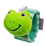 Newin Star Pulsera de juguete para bebé, diseño de cascabel de peluche, color rosa