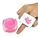 Weisy Stainless Steel Palette Ring Nail Art Cosmetics Makeup Gel Mixing Paint Manicure Tool