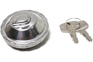 STREETPARTS24 30mm Chrom Tankdeckel Abschließbar passend für Hercules Prima Zündapp Puch Mofa Mokick – Mit 2 Schlüsseln, Bajonettverschluss, 30mm Tanköffnung