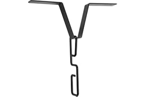 NQEUEPN 2 Pezzi Ganci per Grondaie a Catena per Pioggia, a Forma di V Clip per Grondaie per Catena per Pioggia & Gancio per Catene per Pioggia a Forma di S Adattatore per Catena per Pioggia