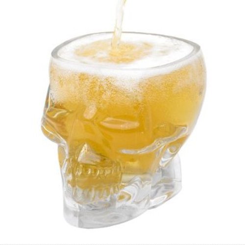 Preisvergleich Produktbild Schnapsglas Kristallschädel-Design, für Wodka / Whiskey / Schnaps
