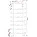 MAXWELL - Wall Mounted Glass CD / DVD / Blu-ray Storage Shelf - Black