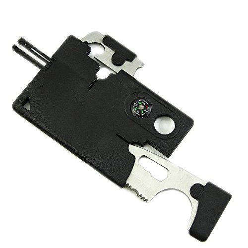 KAIKSO-IN 10 in 1 Multi Zweck Pocket Kreditkarte Survival Messer Outdoor-Camping-Tools - 2