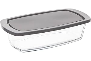 SG Secret de Gourmet Plat à Cake En Verre Avec Couvercle - 27 X 14 Cm