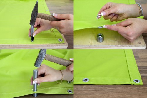 JAROLIFT Ösen Lochwerkzeug-Set inkl. 10 Ösen - 3