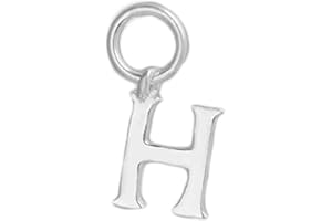 SUGARKITTEN LONDON Sterling Silver A-Z Letter Alphabet Initial DIY Charm Pendant 8 x 15mm
