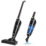 Aigostar Wand 33IWU - Aspirateur balai et aspirateur à main détachable sans fil avec base de chargement, système cyclonique, réservoir de 0.4 L Autonomie en fonctionnement: 35min.