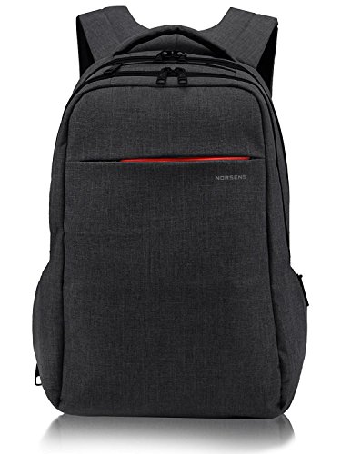 Norsens NS3130B Laptop Backpack  geignet f  r bis zu 15 6-Zoll-Laptops Notebook  Schwarz