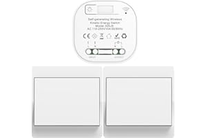 Cerhot 220v interruptores inalambricos autoalimentado cinetico interruptor sin cable sin bateria rf interruptor remoto pulsador inalambrico conmutador luz inalambrico para iluminacion del hogar