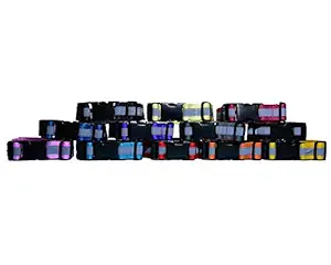 Binkymart Handmade Multicolored Small Size Reflective Collars Set of 5 for Puppies (2 Months to 6 Months Puppies) with complimentary Zip Tie (No D-Ring for Leash)