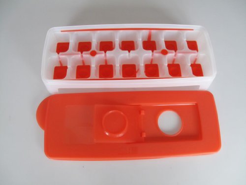 TUPPERWARE Gefrier-Behälter Eiswürfler orange weiß G29 Eiswürfelwunder 6734 - 2