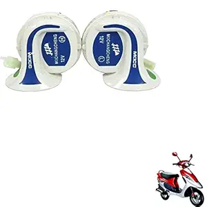 Kozdiko Mocc Horn Scooty 18 in 1 Digital Tone Magic Horn Set of 2 Pcs for TVS Pep Pluse