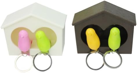 AllOff High Quality Lover Sparrow Key Ring Birdhouse Keychain Gadget Wall Hook Gifts