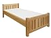 Produktbild Tagesbett / Gästebett Buche massiv Vollholz natur 107, inkl. Lattenrost - Abmessung 90 x 200 cm