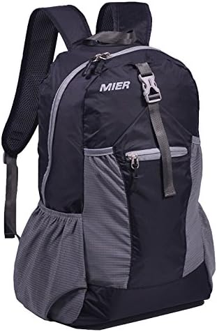 Ultra Lightweight Foldable Backpack Water Resistant Packable Daypack Handy Rucksack for Hiking, Camping, Trekking, Traveling,Cycling, 30L, Dark Grey