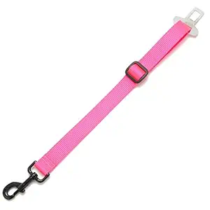 Dog Pet SEATY Seatbelt Adjustable Clip for Car Auto Travel Vehicle (Ships from USA) (Pink)