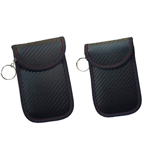 Preisvergleich Produktbild Unbekannt Baoblaze 2 Stück Autoschlüssel Hülle Tasche Schlüsselmäppchen für Ausweisen, Bankkarten, mit RFID Schutz