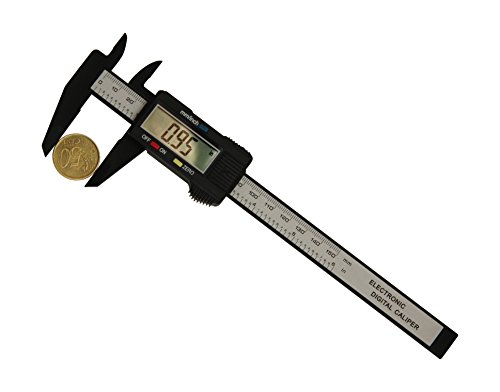 Digital Messschieber 150 mm - Kohlefaser - Mit Etui