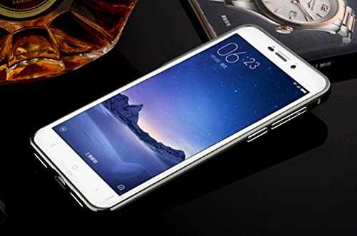 Funda Espejo Aluminio Metal Carcasa para Xiaomi Mi5S Color Negro