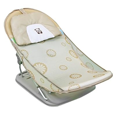 Monsieur Bébé ® Transat de bain pliable avec dossier réglable - Beige - Norme CE