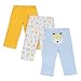 JIAJIA Soft Cotton Newborn Baby Pants Leggings 3 Pack Blue 0-3 Months