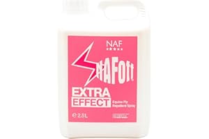 NAF Off Extra Effect Fly Spray Refill 2.5L – Natural Insect Repellent for Horses – Effective Against Flies, Midges & Biting Insects – With Citronella – Long-Lasting Summer Protection