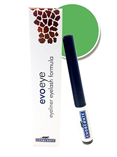 EVOBEAUTE  Evoeye Eyeliner Eyelash Formula - (1x1,5ml) - Con fórmula de crecimiento de pestañas. Color Verde