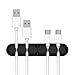 Produktbild cysky 5-Kanal Desktop Kabelmanagement Kabel Organizer, Silikon Kabel Halterung Clip für Power-Kabel und Ladekabel Zubehör Kabel, Maus Kabel, PC, Büro und Zuhause (schwarz, 2)