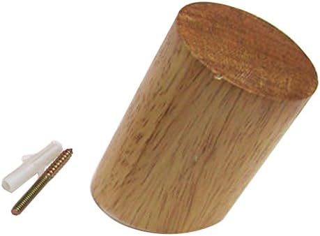 Romancy Solid Oak Wooden Wall Hook Rack Peg Hallway Coat Hanger (L)