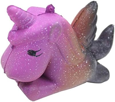 Dreamlike Unicorn Squishy Scented Squishy Slow Rising Squeeze Toys Collection Galaxy Deer Cream Scented Squishy Slow Rising Squeeze Strap Kids Toy Gift (B)