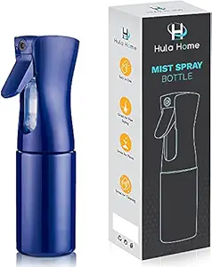 Continuous Mist Spray Bottle for Hair & Plants 200ml (6.8oz, Blue) Great Small Atomizer for Styling, Cleaning, Salons, Face, Scents, & Skin Care, Ultra Fine Water Mister