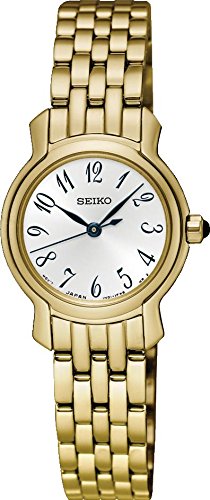 Seiko Damen Analog Quarz Uhr mit Edelstahl beschichtet Armband SXGP64P1
