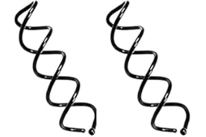 HD Novelty Twist Hair Pin, 7.5 CM Hair Pins for Buns Spiral Hair Grips for Girls & Women DIY Bun Hair Maker with Round Tips (Black)