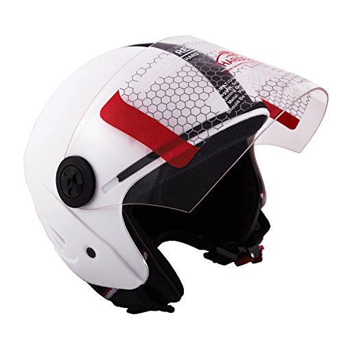 Autofy Habsolite Tecno Flip Up Helmet (White, M) RS.836 (54.00% Off) - Amazon