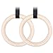 Produktbild Excelvan Professionelle Einstellbare Birch Holz Gymnastik Crossfit Gym Strength Fitness Training Ringe PullUp Freiübungen
