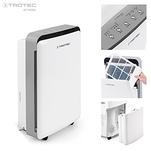 TROTEC Design Luftentfeuchter TTK 69 E (max.20 L/Tag), geeignet für Räume bis 110 m³ / 45 m²