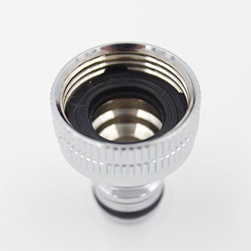 Geräteanschlussstück Wasserhahnanschluss mit 3/4" Innengewinde Chrom/Messing 1/2" Gardena kompatibel