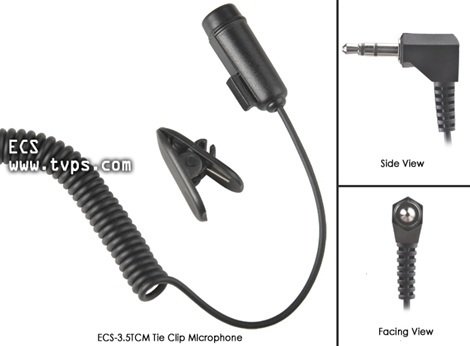 Preisvergleich Produktbild ECS 3,5 mm Krawattenklammer Mikrofon