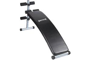 ‎SPORTINATOR SPORTINATOR® Sit Up verstellbare Trainingsbank mit abwischbarem Kunstlederbezug, drei Halterungen, inkl. 2 Widerstandsbändern. Für diverse Kraftsportübungen in Ihrem Homegym
