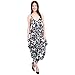 Produktbild Neu Damen Cami Lagenlook Strampler Locker Harem Overall Kleider Übergröße - Damen, Totenköpfe & Rosen, XL - ( 16-18)