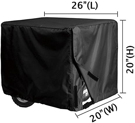 Xiliy Universal Generator Cover Weatherproof 600D Oxford Polyester Black 26"(L) x20(W) x20(H)