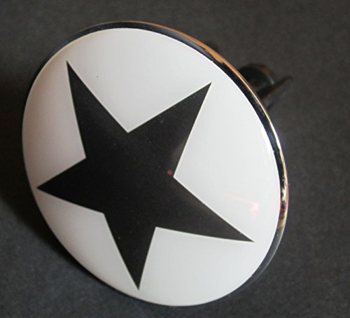 Nero Waschbeckenstöpsel Abflussstöpsel Stöpsel STERN XL Black Star