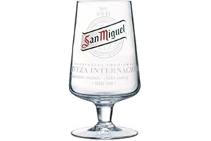 TUFF LUV Original Verre à Bière San Miguel de Marque - Verre Chalice Demi-Pinte (284 ML - 10 oz)