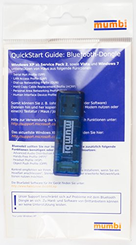 mumbi Mini Bluetooth Dongle Mini USB-Adapter Class2 EDR V2.0 50m – Windows 7 / XP / Vista / 2000 - 6