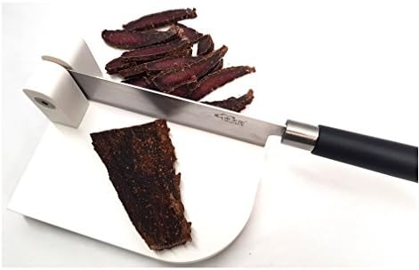 Glacier White Biltong Cutter with Stainless Steel Blade