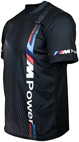 BMW M Power Black Cool Car DTM Motor Sport Print Short Sleeve Graphics Cool T-shirt